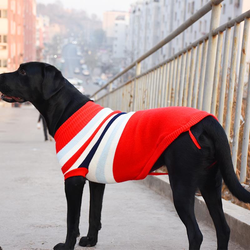Christmas Big Dog Clothes Winter Pet Sweater for Medium Large Dogs Bulldog Labrador Golden Retriever Pullovers Mascotas Clothing