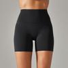 High-Waisted Seamless Yoga Shorts for Women - No Visible Lines, European & American Style, Perfect for Running and Fitness