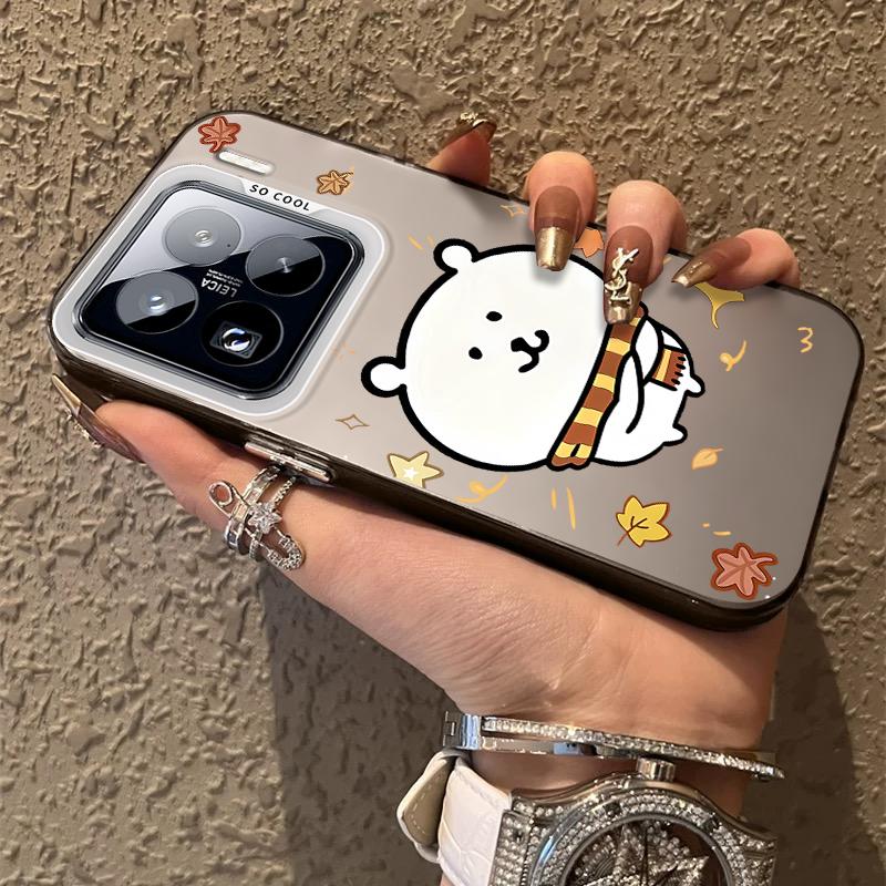 Joke Bear Frosted Case for Xiaomi Mi 15 14 14T 13 13T 12 12T 12X 12S 11 Lite POCO F6 F5 X6 X5 X3 M6 Pro 5G 4G M5S Acrylic Cover