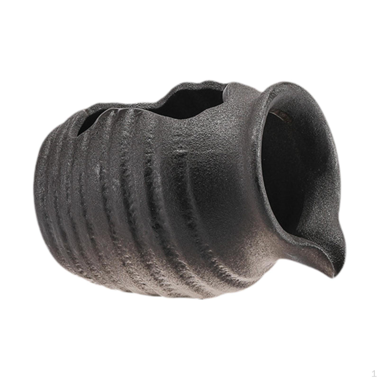 

Ceramic Water Fountain Jar for Betta Cave and Landscape чорний