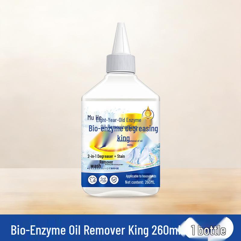 White Clothes Degreaser & Stain Remover: Biological Enzyme Detergent for Yellowing and Oil Stains