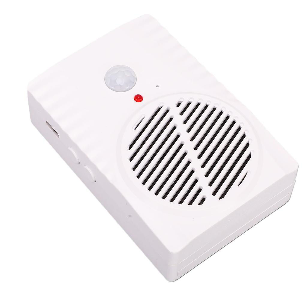 Motion Activated Voice Player Battery Operated Welcome Doorbell Supports MP3 Files Via Type C for Independent Living