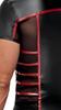 TOP ORMETO Black-Red T-shirt - NEK - Sexy T-shirt