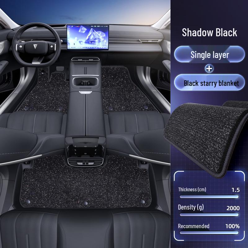 Deep Blue S07 Car Interior and Trunk Mat Set - 26-Piece Floor Mat Accessories