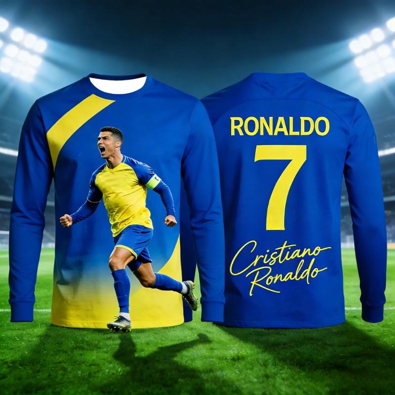2026 Ronaldo #7 Fan Edition Football Jersey for Adults and Kids Breathable and Comfortable Soccer Training Shirt for Summer