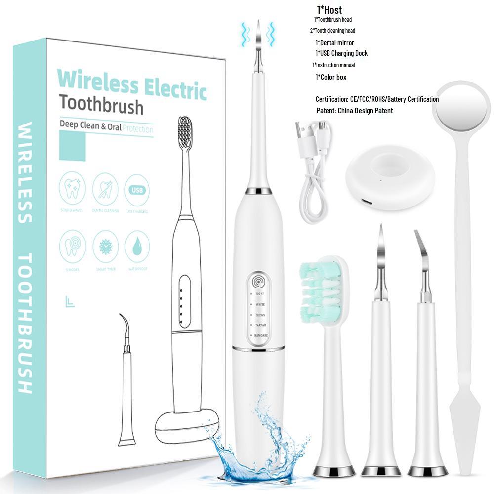 Smart Round Head Electric Toothbrush 5 Modes with Soft Bristles