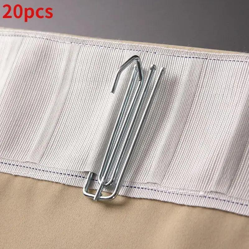 

20Pcs Steel Curtain Hanging Hooks Ring Window White Home Decor Accessories High Quality