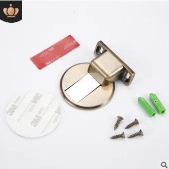 Magnetic Door Holder Stopper Invisible Doorstop Wall Floor Mount Safety Catch Stainless Steel Door Suction Bedroom Supplies