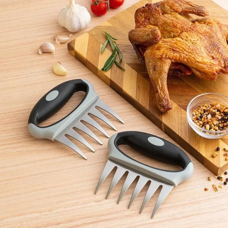 Stainless Steel Meat Shredder Claws For Shredding Pulling Pork Chicken Beef Turkey Forks Food Processor Kitchen Utensils