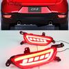 Car Flashing 1Set Reflector For Mazda CX-3 CX3 2015 2016 2017 2018 2019 2020 Car LED Rear Fog Lamp Brake Light Turn Signal Light