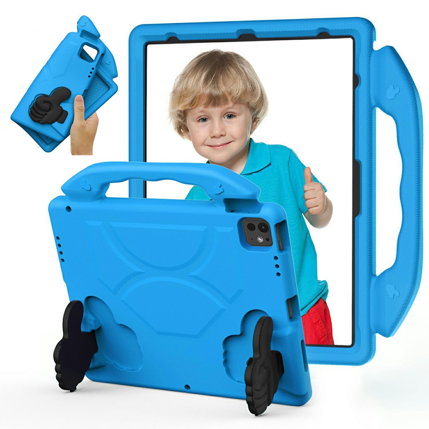 

Ultra-Soft EVA Thumb Kickstand Tablet Case For iPad Air 13 (2025)/(2024)/Pro 13 (2024)/Pro 12.9 (2022)/(2021)/(2020)/(2018) Blue