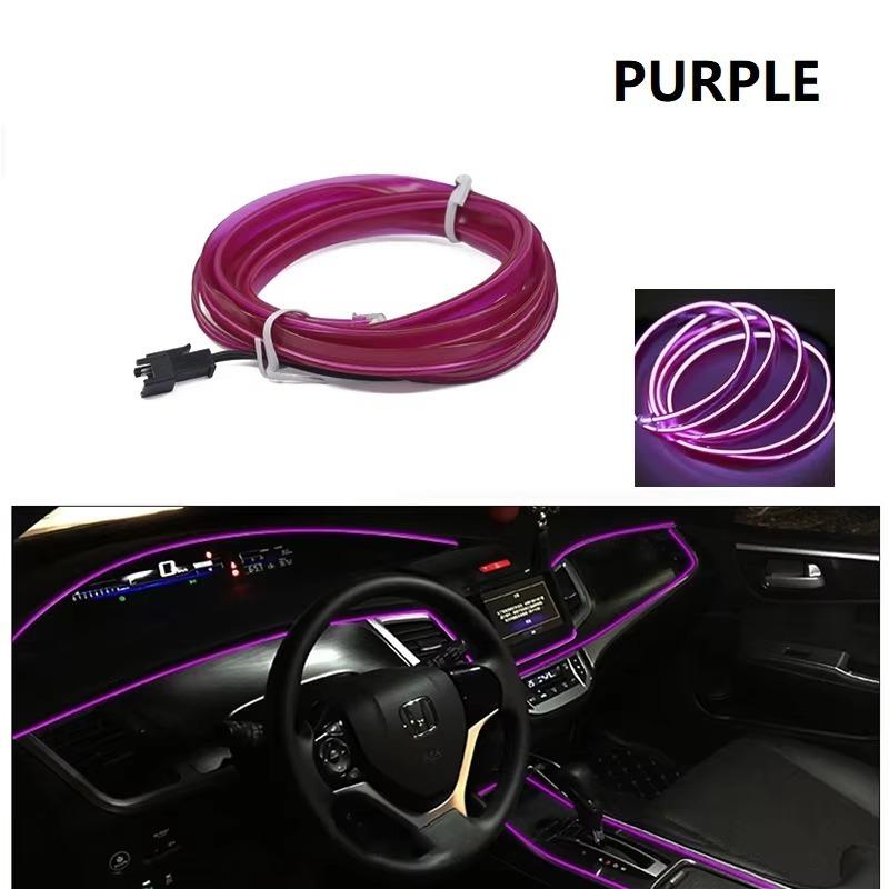 3M/5M USB EL Wire Neon Light Strip, Flexible Car Interior LED Ambient Lighting, DIY Auto Atmosphere Decorative Light for Vehicle, Party Decoration