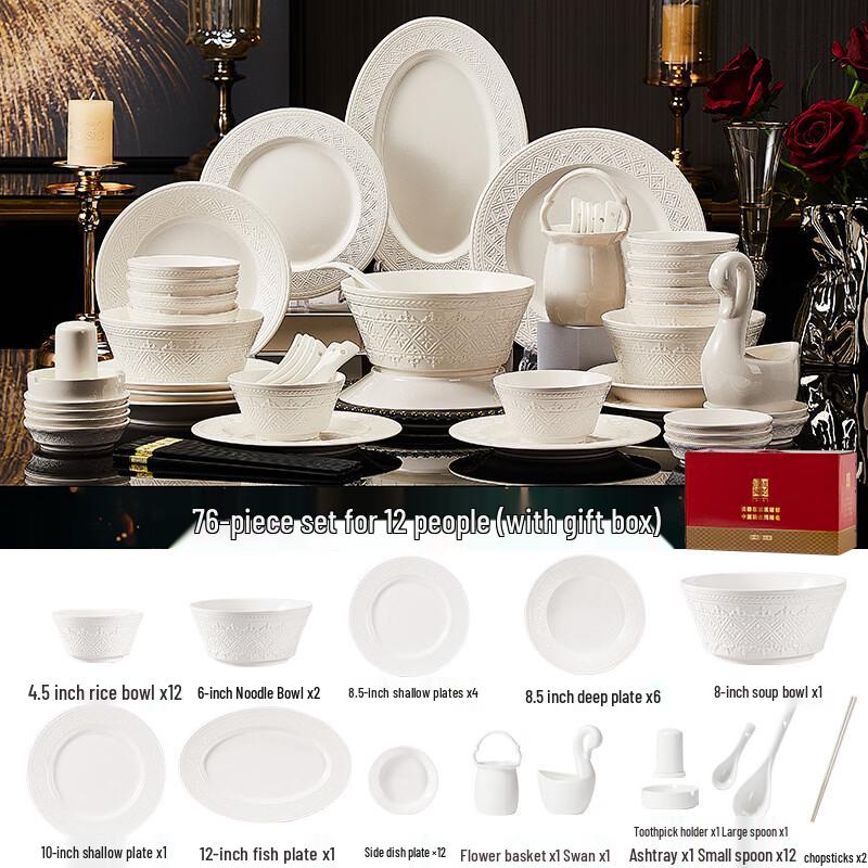 Ru Han Underglaze Bone China Dinnerware Set