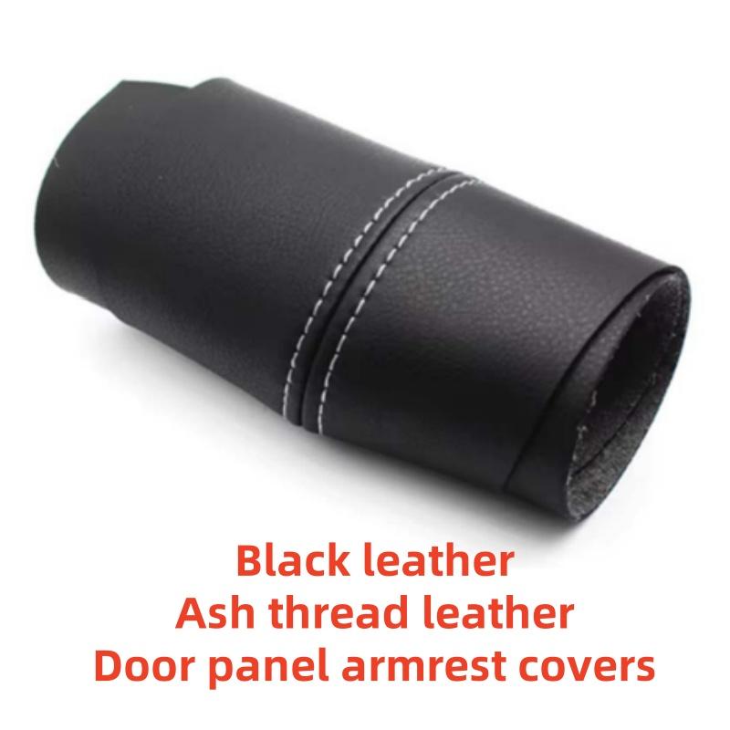 Black Leather Door panel armrest covers Black For Volkswagen Golf 4 MK4 Jetta Bora 1998 1999 2000 2001 2002 2003 2004 2005