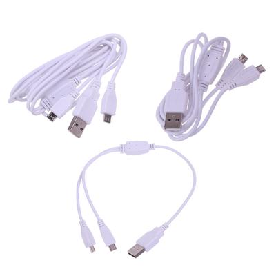2-in-1 USB auf Dual-Micro-USB-Kabel Ladekabel Schnur Zwei Geräte USB-Ladegerät Splitterkabel für Handy