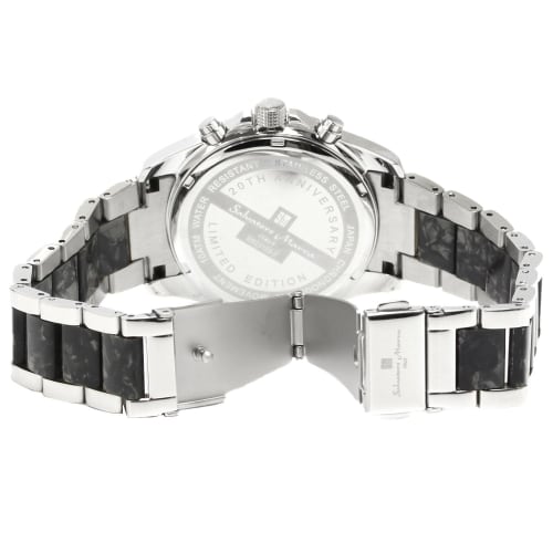 Salvatore Marra Salvatore Marra Watch Men's Chronograph Acetate Combination Belt 20th Anniversary Limited Model Brand Ranking Watch Gift SM23105-SSBK