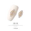 2pieces 3D Metal Zircon Nail Art Jewelry Japanese Nail Decorations Top Quality Zircon Crystal Manicure Zircon Diamond Charms