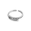 Minimalist Thai Silver S925 Unisex Adjustable Open Ring