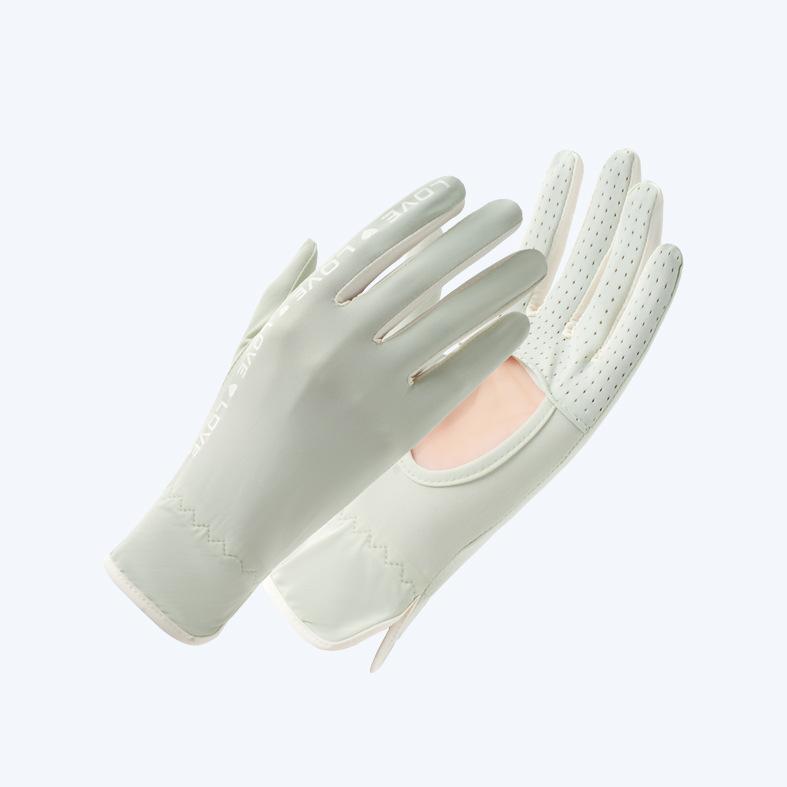 Ice Silk Sun Protection Gloves for Women UV Anti Slip Driving and Riding Touch Screen for Girls  Thin Summer Gloves