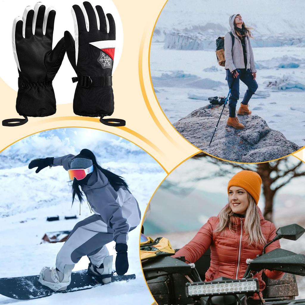 Winter Gloves For Men Thermal Cold Weather Hand Warmers Ski Snow Warm Gloves For Women Motorcycle Riding Driving Biking Running