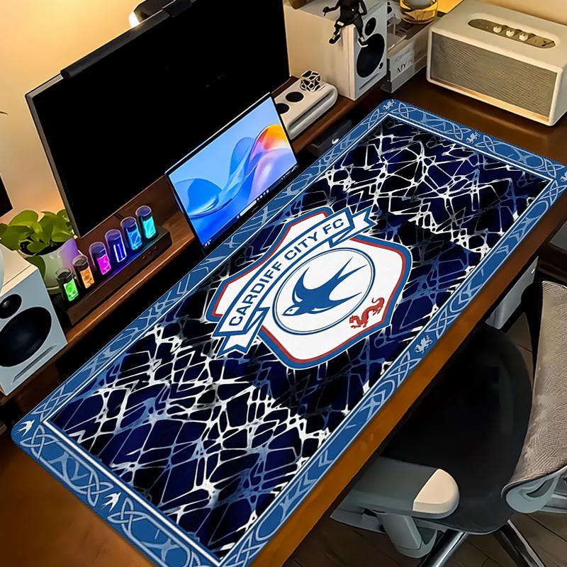 Cardiff City FC Color Mouse Pad Large Gaming Table Cushion Non-slip Laptop Tablet Big Mousepad XXL Mat Mini PC Playmat With Lock edge