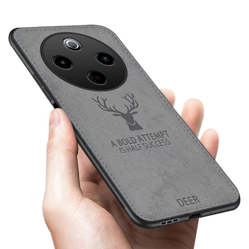 For Vivo iqoo Z10 Case Luxuy Brand Cloth Texture Deer Fabric Jeans Elk Cover for Vivo iqoo Z11X Phone Casing
