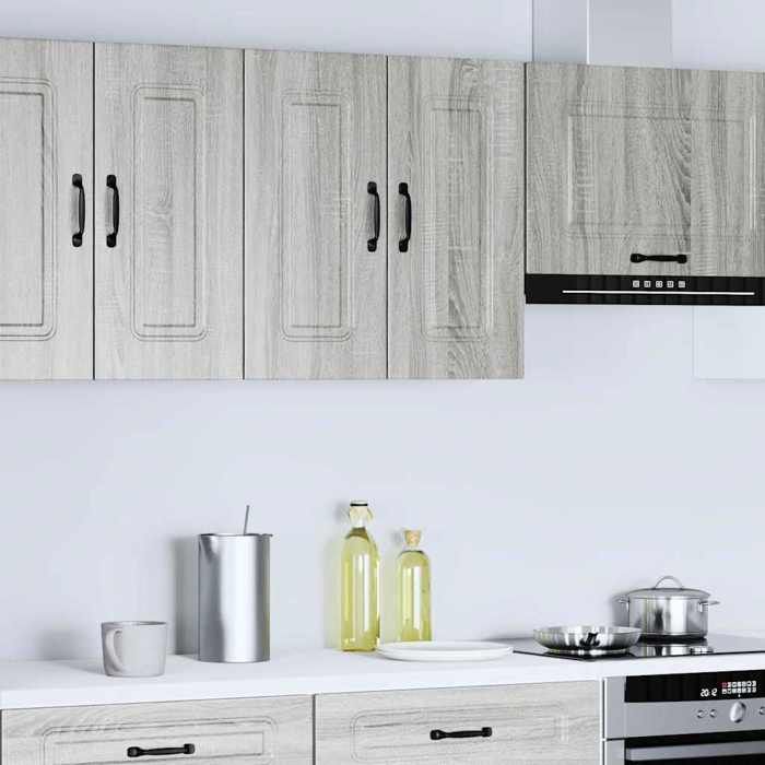 VidaXL Kitchen Wall Cabinet Kalmar Sonoma Grey Engineered Wood 853583