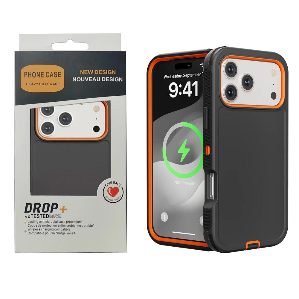 Heavy Duty Rugged Military Grade Phone Case for IPhone 17Pro Max 16 15 14 13 12 Defender Armor Ott Box Anti-Drop Protect Cover