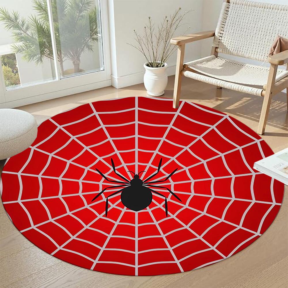 Spider Round Area Rug Design for Bedrooms Dining Room Decorate room Dormitory Anti-slip Round Rug Office home decor