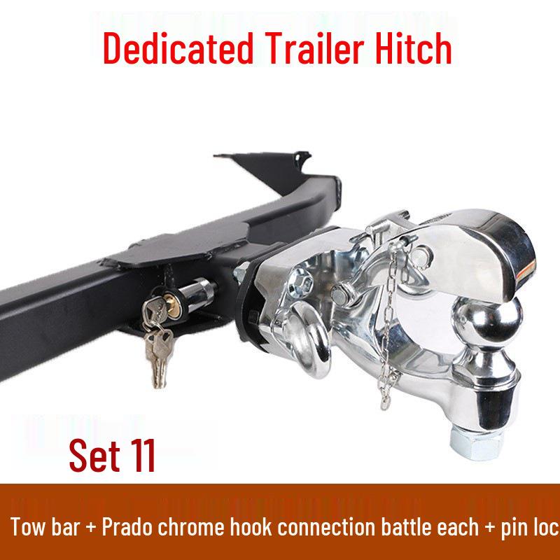 Toyota Fortuner/FJ Cruiser Tow Hook & Bar with Recovery Rack and Rear Trailer Hitch for Yacht
