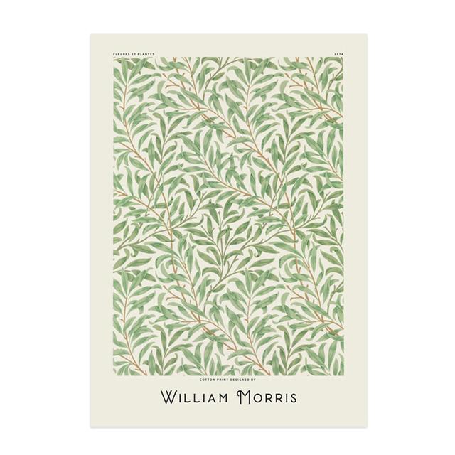 William Morris Världsberömd målning Konstaffisch Retro växt Blomma Canvasmålning för modernt hem Väggdekoration Väggmålning Bild
