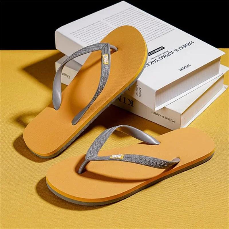 Fashion Men's Minimalist Flip Flops Summer Fashion Outdoor Anti Slip Wear-resistant Sports Sandals with Soft Beach Women's Casual Shoes