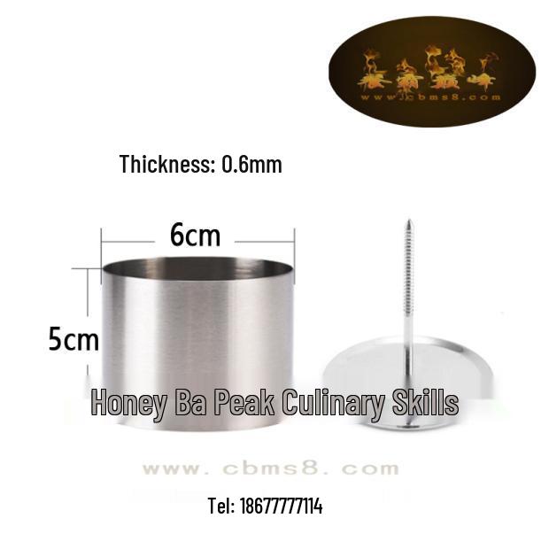 

3-Piece Creative Cold Dish Molding Set - Round Plate Decoration Tools Push Plate Mold Diameter 6cm