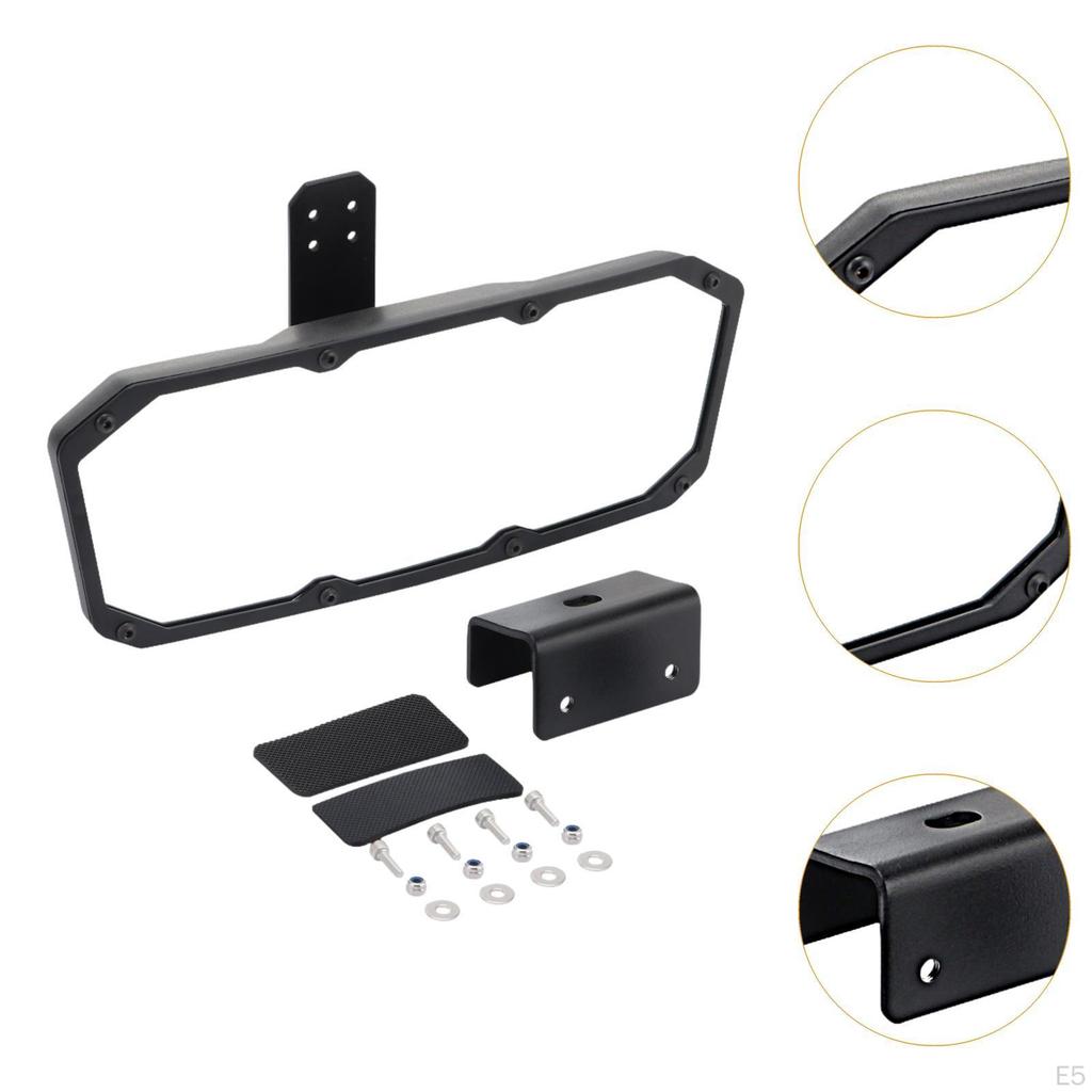 UTV Center Rear View Mirror Degree Adjustable Easy To Install Replacing Professional Interior