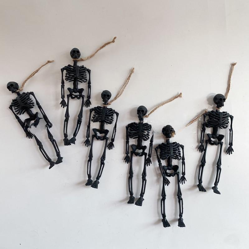 50PCS Ghost Festival Skeleton Fun Decoration Halloween Festival Atmosphere Skeleton Skeleton Frame Party Prop Ornament