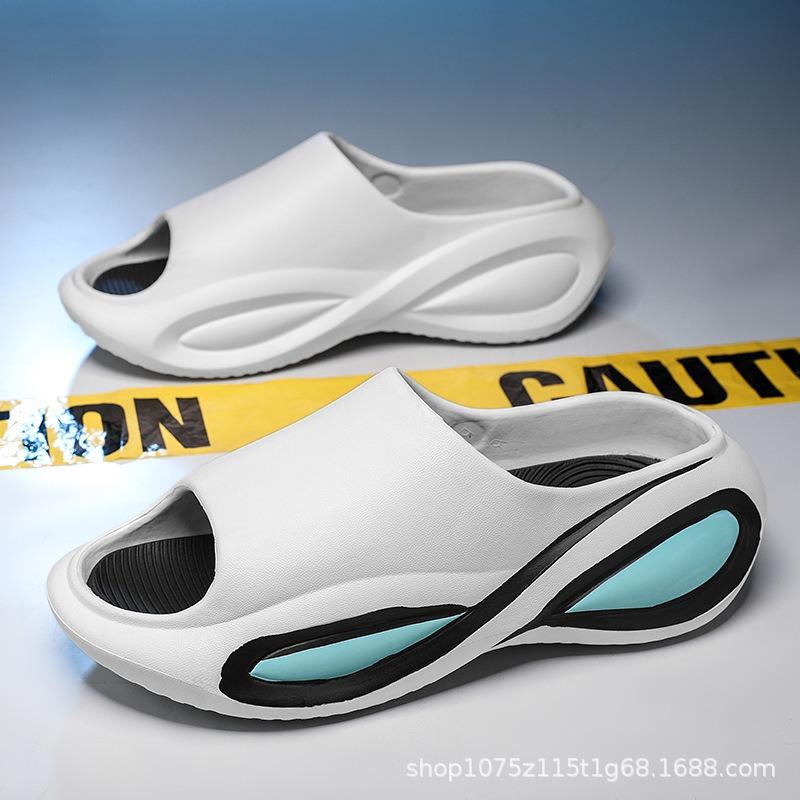 Spring couple one-word drag thick-soled non-slip and wear-resistant casual and lightweight outer wear cool slippers