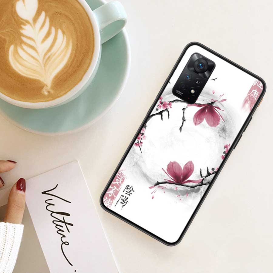 Cherry Blossom Tree Phone Case For Xiaomi Redmi Note 12 Plus 12S 11 11T Pro 5G 11E 11S 4G 10 10S 9 9S 9T 8 8T 7 Cover Shell Coqu