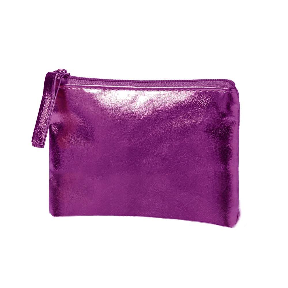 Portable Soft PU Leather Coin Purses Zipper Waterproof Short Wallet Storage Slim Purse