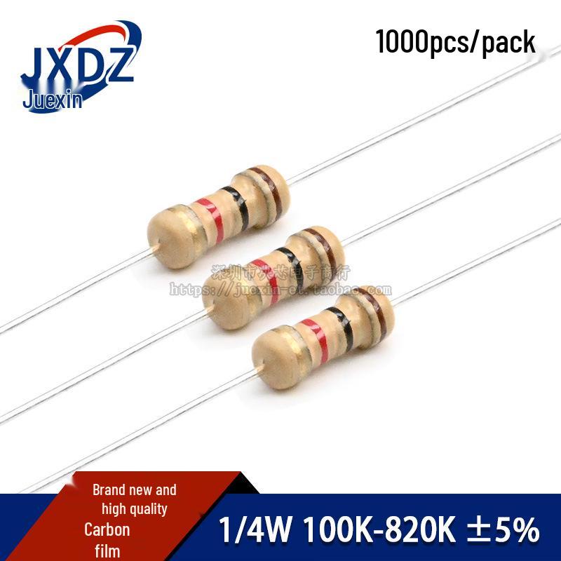 

Carbon Film Resistors 1/4W 100K-820K 5% Tolerance 750K ±5%