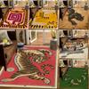 Moderner Tiger Rutschfester Bereichsteppich Maschinenwaschbarer Teppich für Wohnzimmer Schlafzimmer Heimdeko Weiche Fußmatte Bodenbelag
