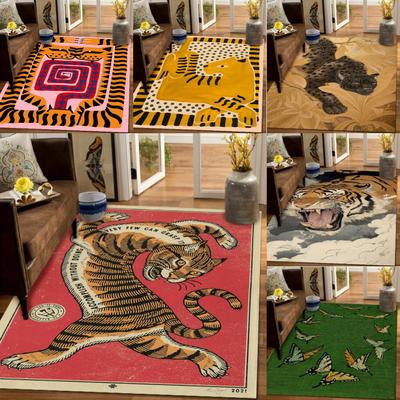 Tappeto Moderno Tigre Antiscivolo Lavabile in Lavatrice per Soggiorno Camera da Letto Decorazione Casa Morbido Tappetino Pavimento Copertura Pavimento