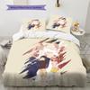 A Silent Voice Pattern Bedding,Quilt Set Quilt Cover Pillowcase Home Birthday Gift (1 * Duvet Cover + 2 * Pillowcase, Without Core)
