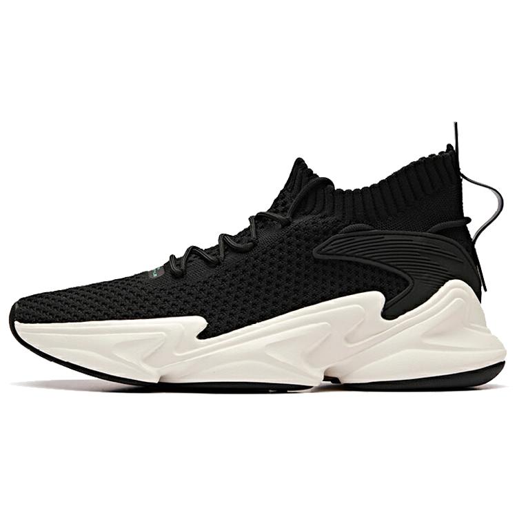 

Новые кроссовки Anta с противоскользящей и износостойкой подошвой, легкие, средней высоты, для бега, мужские, черно-белые 11928808-1 40.5