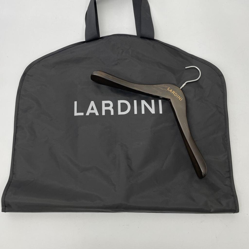 LARDINI JY326AQ22 Black X Gold Houndstooth Wool Cotton 3B Jacket Jacket 52 Black Bordeaux CheckUsed