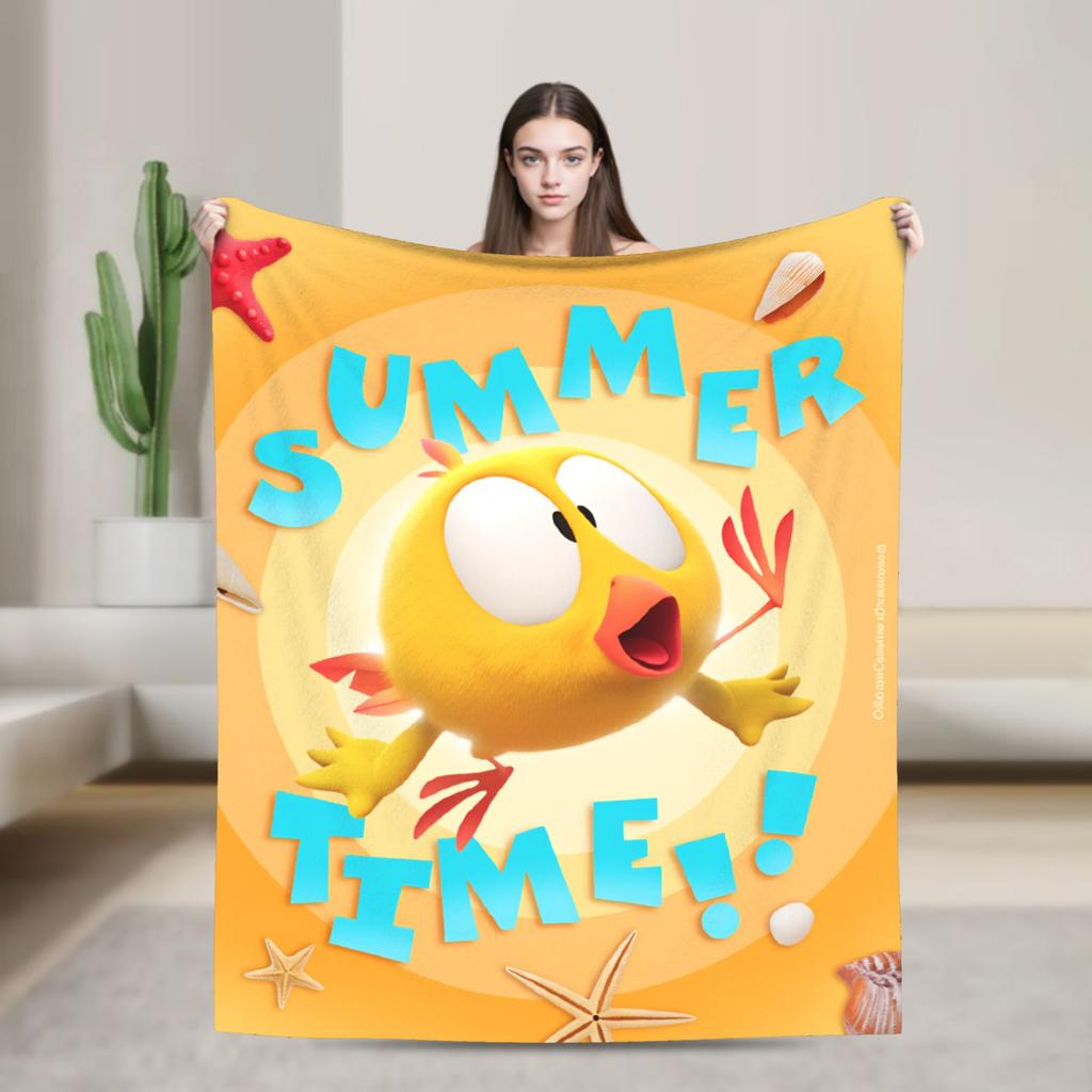 Wo ist Chicky Flanelldecke Tier Vogel Weiche Überwurfdecke für Picknick im Freien Neuheit Tagesdecke Sofa Bettbezug