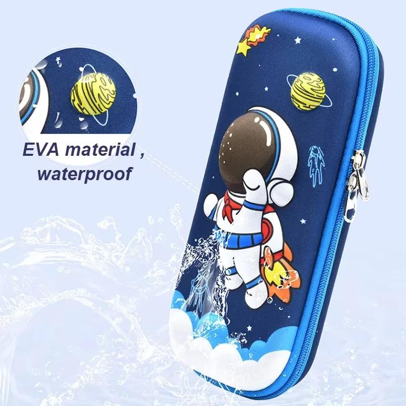 Adorable 3D Boy & Girl EVA Pencil Case – Large Capacity, Lightweight & Waterproof School Supplies Pouch for Students