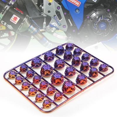 1 Set Motorcycle Screw Cap Cover Head Body Decorative Engine Nut Bolt Caps Modification Accessories