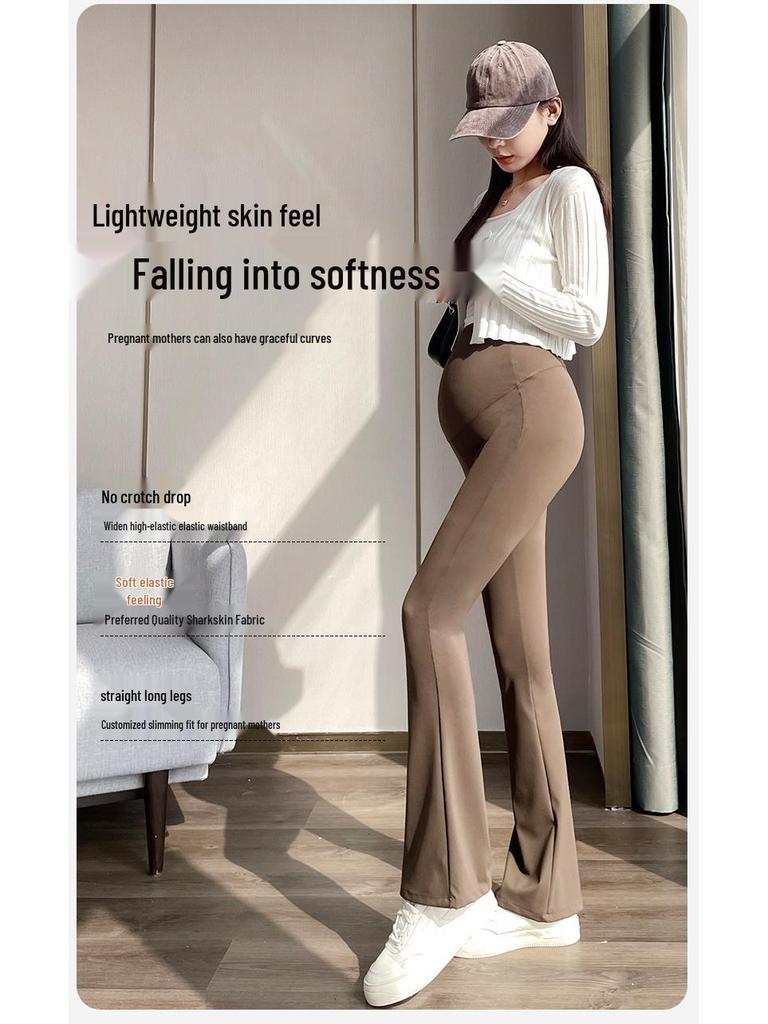 Maternity Flare Yoga Pants - Lightweight, Spring/Autumn Leggings, Summer Outerwear