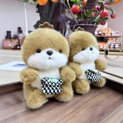 Sitting Otter Doll Marine Animal Plush Toy Backpack Otter Doll 8-inch Doll Birthday Gift