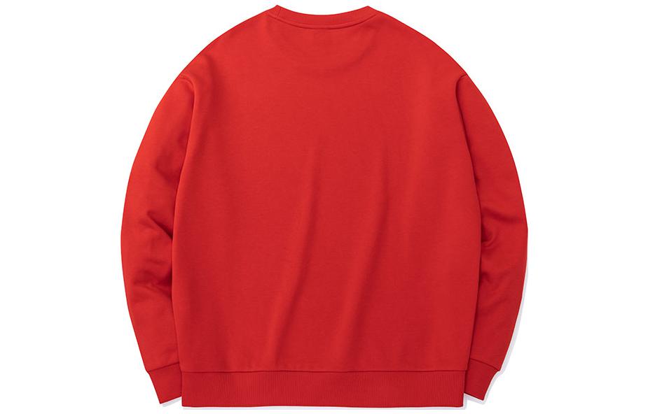 Men's ANTA Sweatshirts Men's Red Crew Neck Moderate Regular